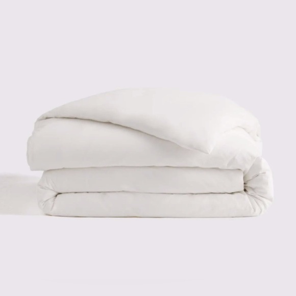 NWT Quince Organic Brushed Cotton Queen Duvet Cover in White - Picture 1 of 6